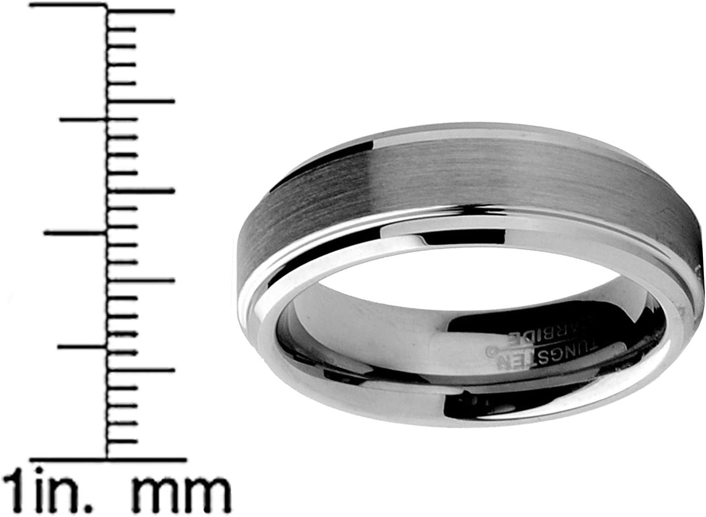 image:imageTungsten Carbide Mens and Unisex Wedding Band Ring Comfort fit 6MM