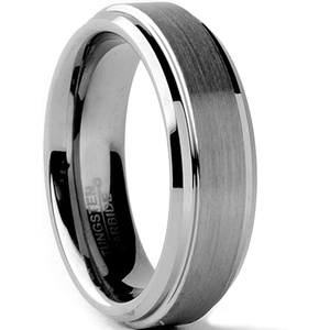 Tungsten Carbide Men’s and Unisex Wedding Band Ring, Comfort fit 6MM