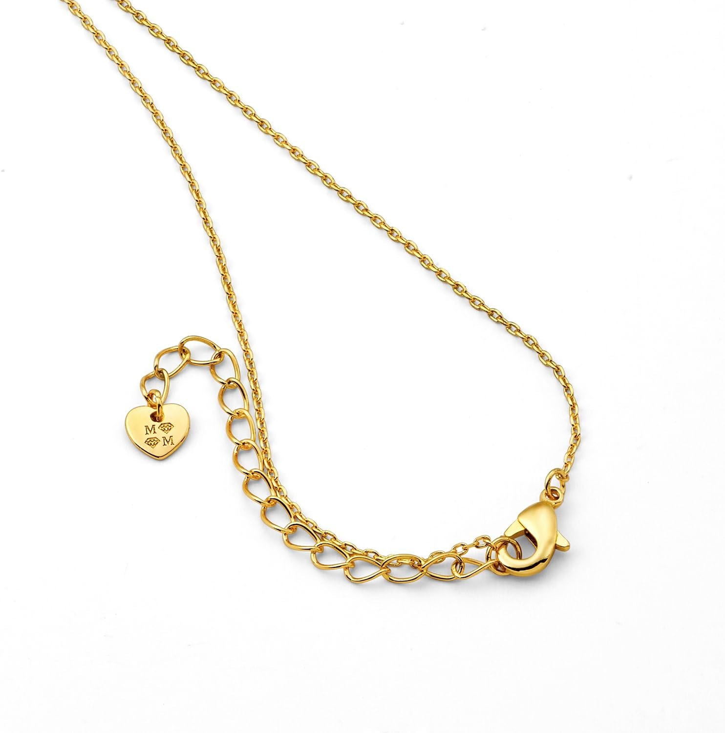 image:imageMetal Masters 14K Gold Plated Cross Faith Pendant Necklace Cubic Zirconia for Women with Adjustable 16 to 18 in Chain